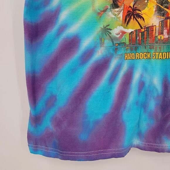 Rolling Loud Travis Scott Post Malone ASAP Miami 2021 Tie Dye Rapper T-Shirt - Picture 6 of 12